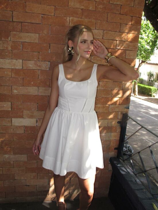 Imagem de Vestido Curto Alabama Branco Olívia